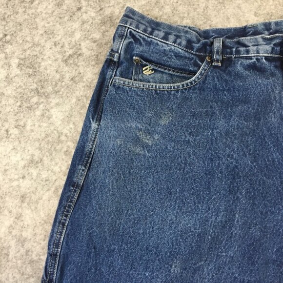 Vintage Rocawear Jeans 42x34 90s Baggy Urban Carpenter Medium Wash Hip Hop Blue - Picture 4 of 16